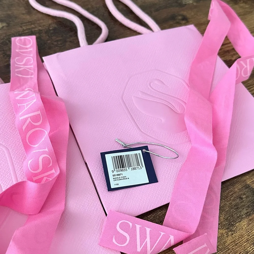 Swarovski 3 gift paper bags 2 ribbons - Picture 4 of 5